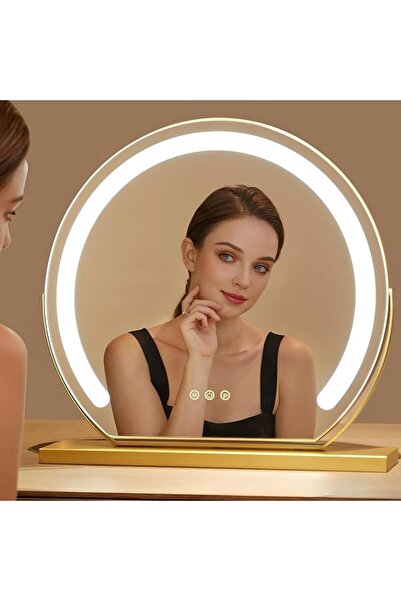 OASISGALORE مرآة مكياج كبيرة مع إضاءة، مرآة LED للمكياج مقاس 50×49 سم، 90 °  ...