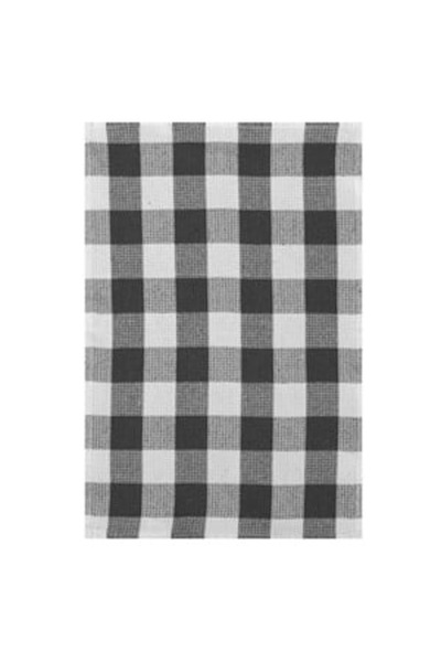 CBD CORAL BEST DEALS Prosop de Bucatarie Alb in Carouri Gri 60x40cm