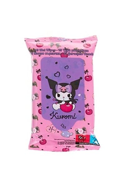 CBD CORAL BEST DEALS Servetele Umede cu Model Kuromi - 15buc, 14x1.5x7cm