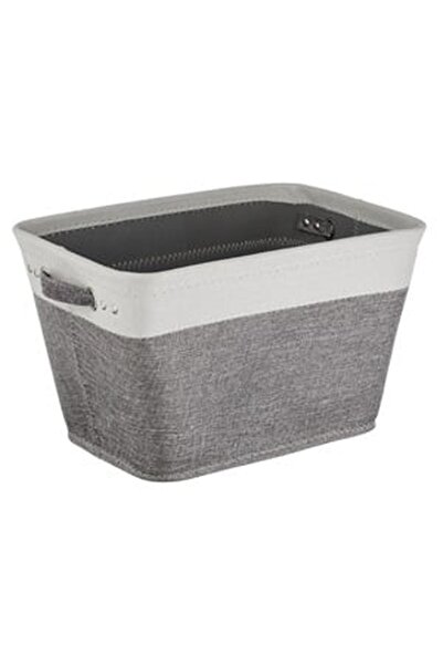 CBD CORAL BEST DEALS Cos de Depozitare Textil Gri Ecru cu Manere 36x26x22cm, ...