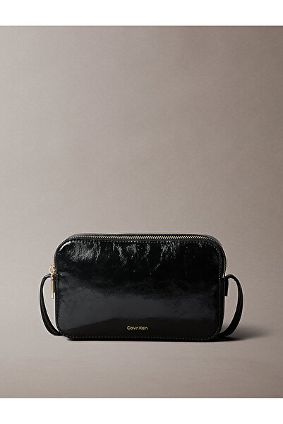 Calvin Klein Glossy Foil Logo Crossbody Camera Bag