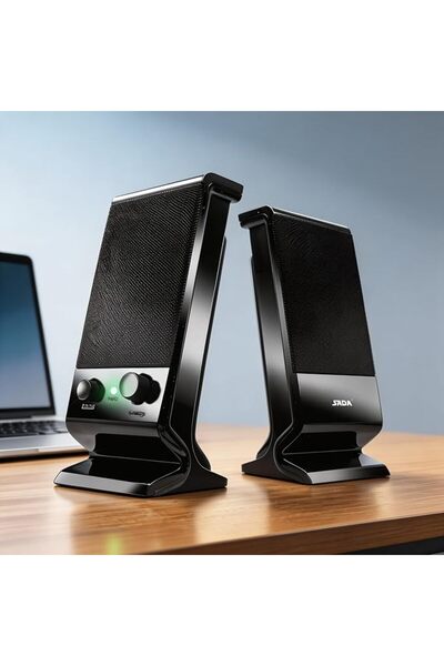 LOOPITYS Computer Speakers, USB Powered Desktop Stereo Speakers with 3.5mm Au...