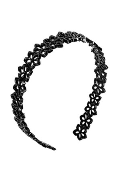 CBD CORAL BEST DEALS Coronita Par Neagra Model Dantela pentru Femei, 4cm, Pla...