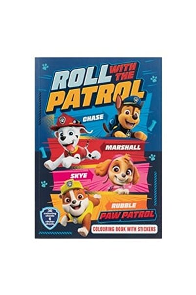 CBD CORAL BEST DEALS Carte de Colorat A4 cu Autocolante Paw Patrol - 30F, 21x...