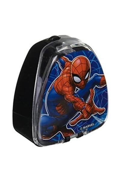 CBD CORAL BEST DEALS Ascutitoare Tripla din Plastic Spiderman 6cm, 5.5x3x6cm