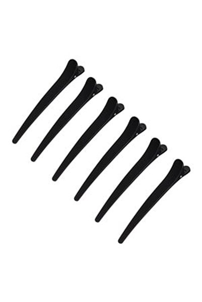 CBD CORAL BEST DEALS Clame Par Coafor Negre Luciooase 11cm - 6buc, Plastic, N...