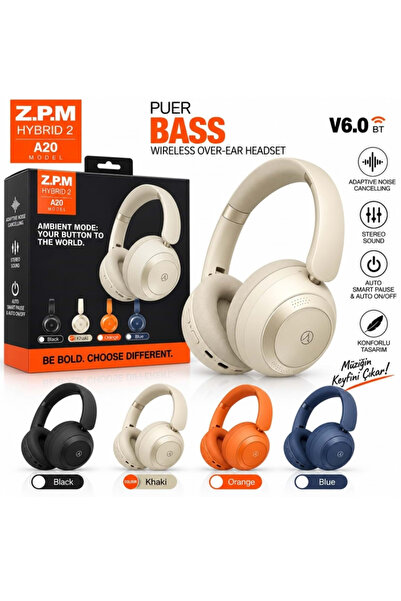 YK Design A20 Bluetooth 6.0 Kulaküstü Kulaklık