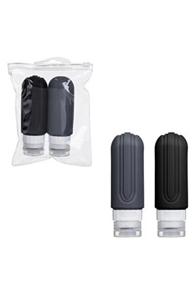 CBD CORAL BEST DEALS Set Sticle din Silicon Gri Neagra pentru Cosmetice 90ml ...
