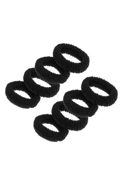CBD CORAL BEST DEALS Elastice Par Frotte Late Negre pentru Femei - 8buc, Negru