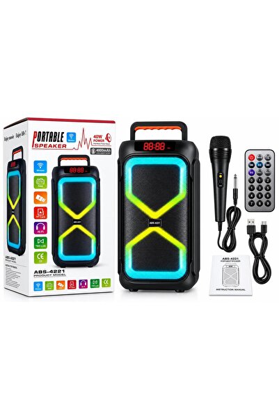 Kadı Boxă portabilă ABS-4221 – 40 W |   4000 mAh