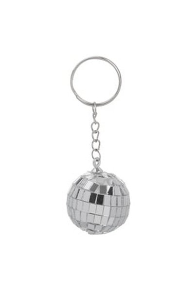 CBD CORAL BEST DEALS Breloc Minge Disco argintie, 11cm, Metal