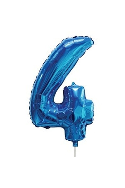 CBD CORAL BEST DEALS Balon Petrecere din Folie Bleu Metalizat Nr.4 - 70cm, 70...