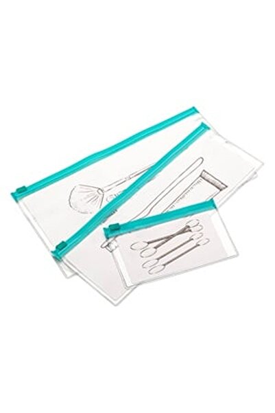 CBD CORAL BEST DEALS Portfard Turcoaz - 3 bucăți, 23.7x8,7cm, Plastic, PVC