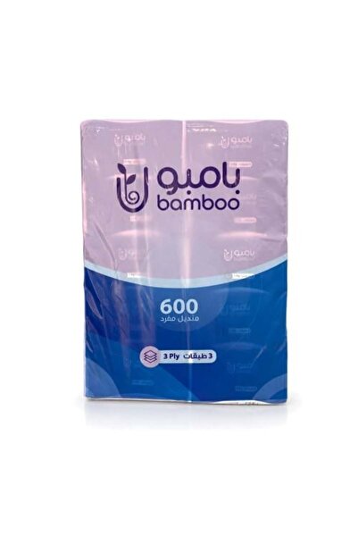 Bamboo مناديل ورقية 10 عبوات * 600 منديل فردي