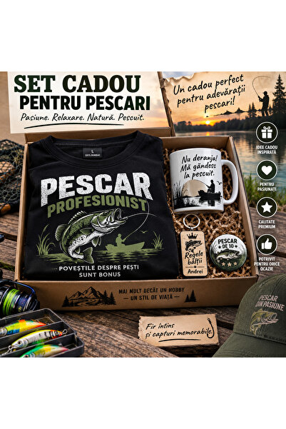 GE SET CADOU PERSONALIZAT PENTRU PESCARI