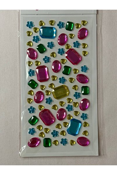 Heda Jewelry Parlak Taş Sticker | Renkli Kristal Sticker | Bedazzling | Elmas...