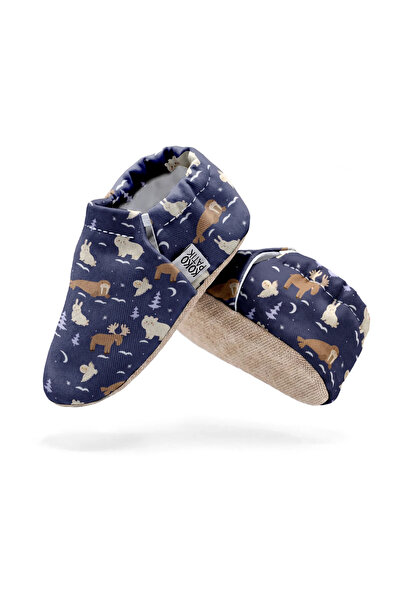 Kokopatik Night Winter Patterned Booties |   Non-Slip Home & Nursery Booties