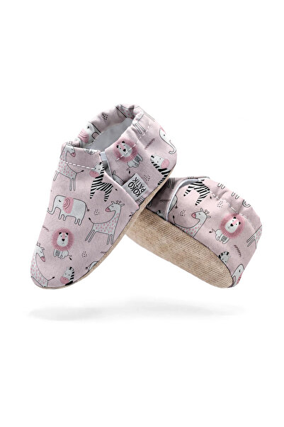 Kokopatik Pink Forest Patterned Booties |   Non-Slip Home & Nursery Booties