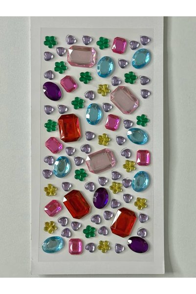 Heda Jewelry Parlak Taş Sticker | Renkli Kristal Sticker | Bedazzling | Elmas...
