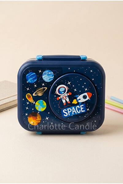 Charlotte Candle Kaseli Çok Bölmeli Beslenme Kutusu Yemek Saklama Kabı Okul Ö...