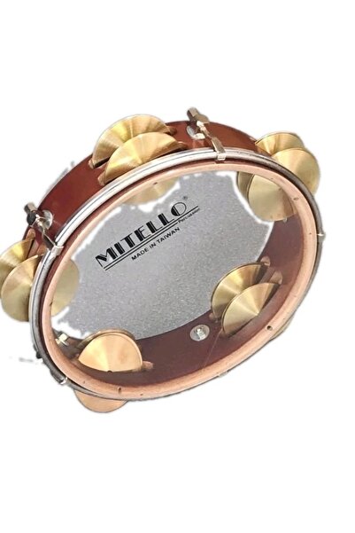 Unosell Zilli Tef Mitello Derili 21 cm, Tef Tambourine Riq Marine W / Cymbals