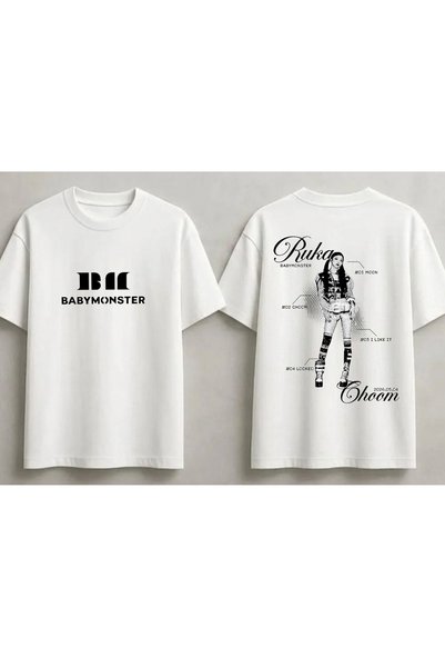 SVART WEAR Μπλουζάκι Ruka Babymonster Choom με στάμπα, unisex, oversized, 100...