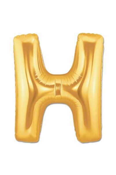 Livenda H Letter Foil Balloon Gold Color 40 Inches