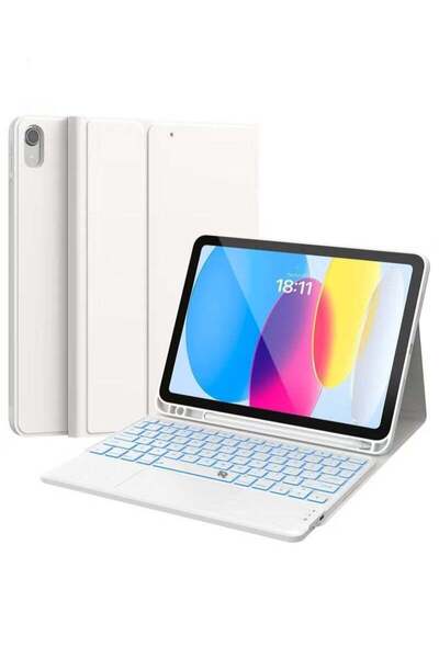 HYX Touchpad Keyboard Case for iPad 11th 11 inch 2025/Arabic Keyboard Case fo...