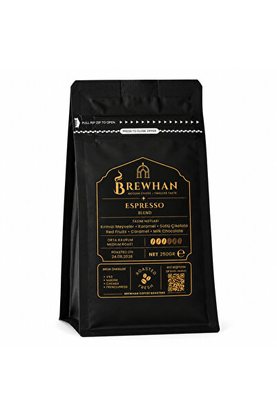 Espresso Çekirdek Kahve 250 g | Espresso Blend | Orta Kavrum