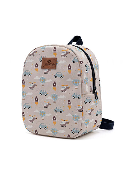 Kokopatik Pastel Vehicles Patterned Small Nursery Bag