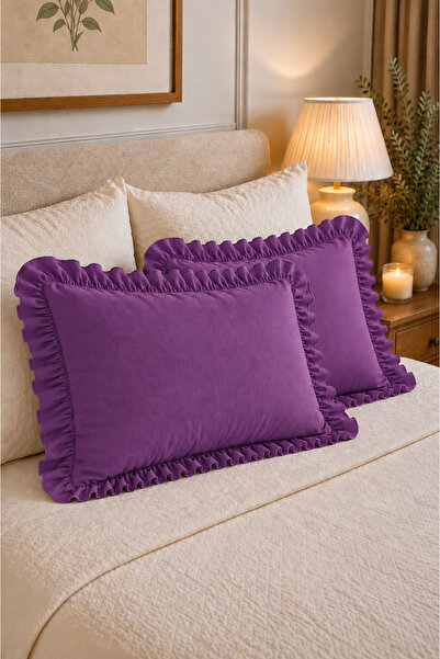 Ganita home Soly Fırfırlı Yastık Kılıfı | 2 Adet | 50 x 70 cm