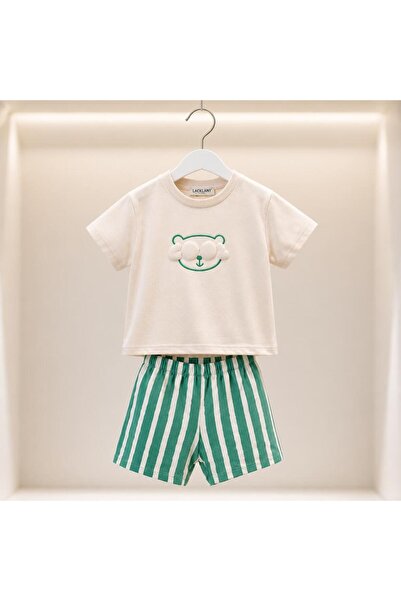 Mackays Newborn Boy's Set in Green Color