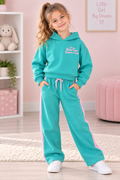 Çipil Kapüşonlu Sweatshirt Alt Üst Takım