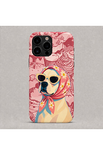 Mobildizayn iPhone 14 PROMAX Uyumlu Desenli Pembe Lansman Telefon Kılıfı K256