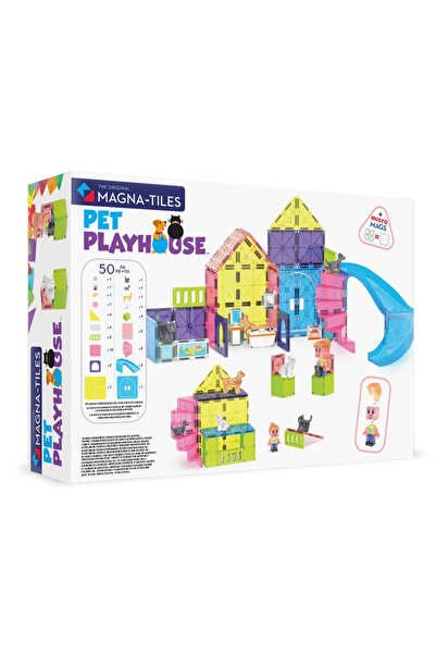 Magna Tiles Μαγνητικό Παιχνίδι Κατασκευών Magna-Tiles Σπιτάκι Κατοικίδιων 50 ...