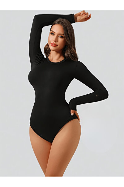 RUTBİL SPORTS ZIBINLI UZUN KOL BODY- ZIBINLI SPOR BODY-GYM-FİTNESS-KOŞU-EGZER...