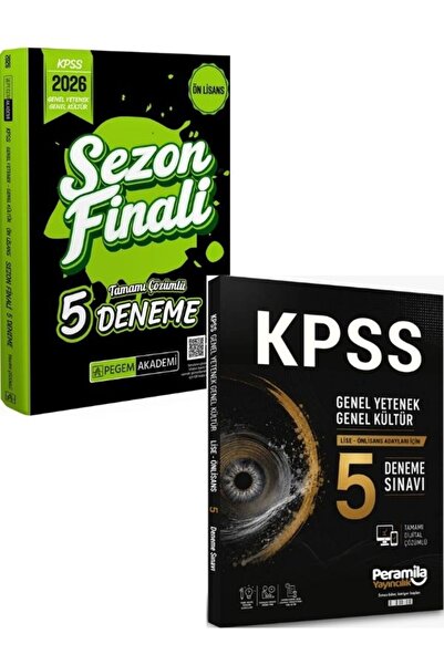 Pegem Akademi Yayıncılık Pegem 2026 KPSS Ön Lisans Sezon Finali 5 Deneme & Pe...