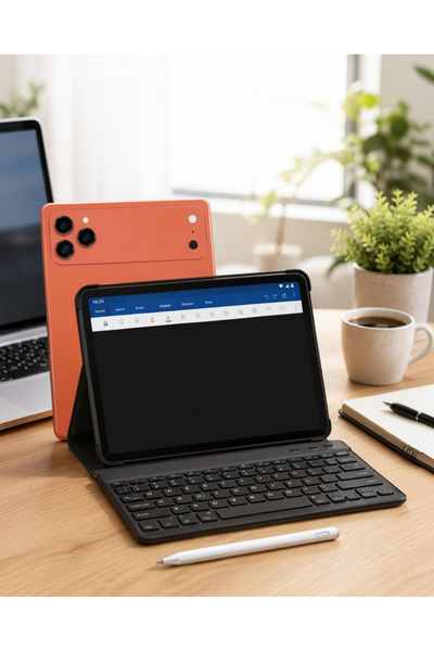 Azrlya Android Set: Klavyeli Tablet PC, Kalem, Kılıf ve Ekran Koruyucu Hediyeli