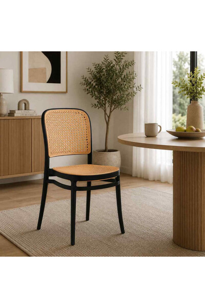 Palma homez White Plastic Chair 75X40X39 cm - Plastic Dining Chair