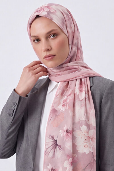 BONASERA EŞARP Women's French Silk Luxury Shawl Printed Cotton