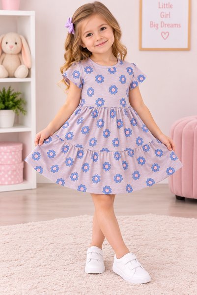 Çipil Floral Children's Dress