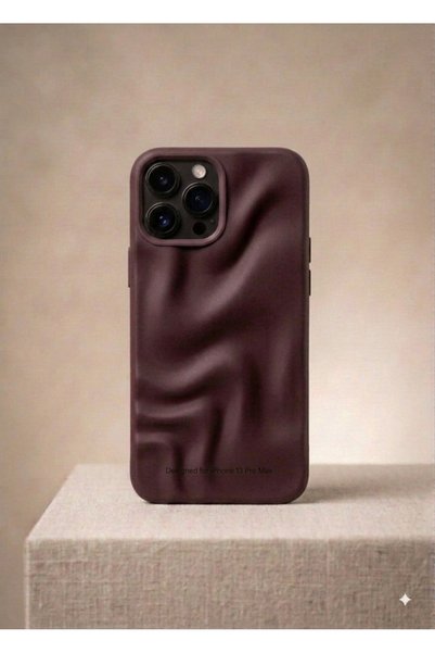 Turkuaz Store Embossed 3D Wave Design Shockproof Phone Case Compatible with i...
