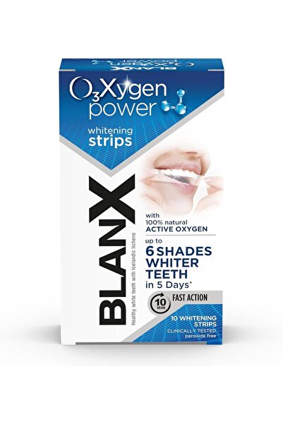Blanx OX3 Teeth Whitening Strips, 10 Strips, Active Oxygen Molecular Whitenin...