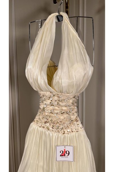 Boutique 219 Elegant Evening Dress Crinkle Gown