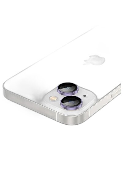 Amazingthing حماية كاميرا بنفسجية لعدسة iPhone 14 وiPhone 14 Plus بشفافية عال...
