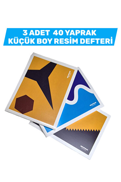 Mopak 3 Pcs Picture Notebook Small Size 40 Sheets