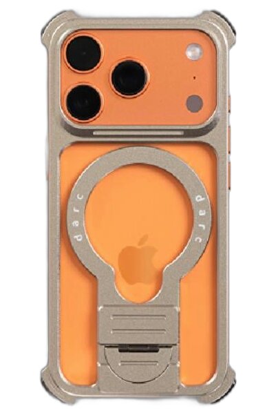 darc Dark Silver Protective Frame for Mobile Phone with Built-In Ring Holder ...