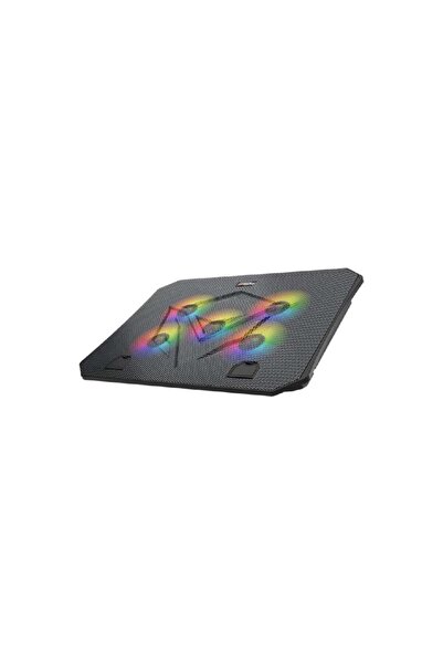 MeeTion ميشن قاعدة تبريد لابتوب قيمنج MT-CP3030 بخمس مراوح وإضاءة RGB وسطح أل...