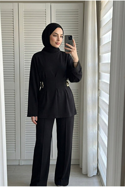 Kirazca Butik طقم نسائي من قطعتين من ماركة أليسا بتصميم السمكة مع تفاصيل إكسس...