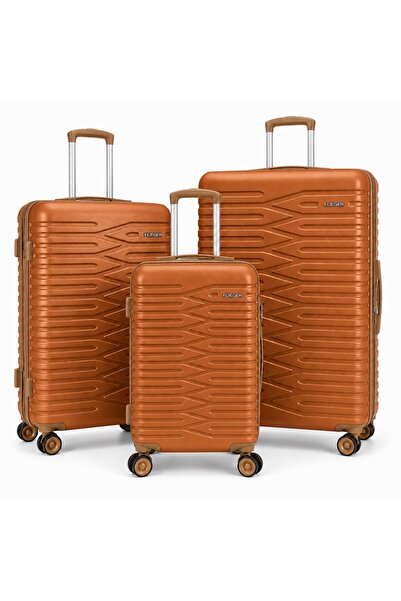 Flieger Luggage طقم حقائب سفر من 3 قطع مصنوع من مادة ABS، مجموعة حقائب صلبة ب...